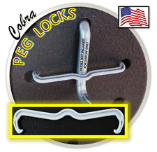 96pc Pegboard Peg Locks Clips Retain Hook In Place 14 Amp 18 Garage Org Pegitz