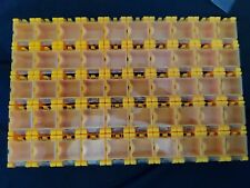 Orange Smt Smd Electronic Components Storage Box Organizer 50 Grids