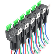 5 Pin Fuse Relay Switch Harness Set Spdt 14awg 30a 12v Hot Fuse Wire Kit 6 Pack