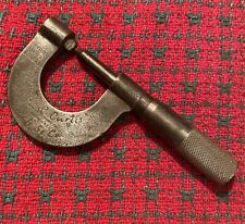 Vintage Brown Amp Sharpe Early Thread Pitch Micrometer Providence Ri
