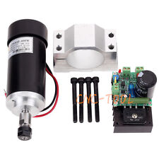 Ld52gf 400w Cnc Spindle Motor Kits Pwm Speed Controller With Mount Bracket 12000r