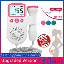 Heart Rate Sound Monitor Baby Pregnancy Home Display Fetal Mhz 30 No Radiation