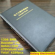 1206 1 Smd Smt Chip Resistors Assortment Kit 170values X25 Assorted Sample Book