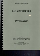 Original Bird Fa 1584f Rf Wattmeter Instruction Booklet