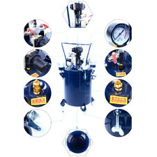 5gal Pressure Feed Paint Pot Tank Spray Gun Sprayer Regulator Air Gitator 20l