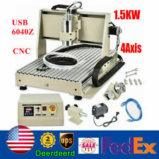 4 Axis Usb 6040z Cnc Router Engraver Milling Machine Engraving Drilling 1500w