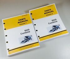Parts Manual For John Deere 6620 Combine Assembly Schematics Catalog 2 Volumes