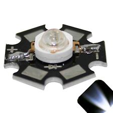 10 X Led 1 Watt Cool Clear White Star Bright Wide Angle High Power Leds 1w W