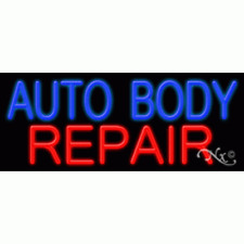 Brand New Auto Body Repair 32x13x3 Real Neon Sign Withcustom Options 11354