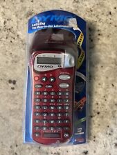 New Listingdymo Letratag Red Handheld Label Maker 12 Tape 2 Line 4 Font Sizes 7 Styles