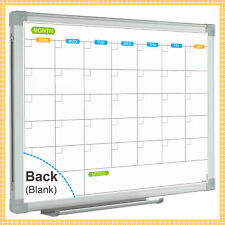 Jiloffice Monthly Dry Erase Calendar Double Sided Magnetic Whiteboard 15x12