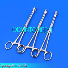 3 Sponge Holding Forceps Str 9 Surgical Instruments