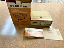Vintage Beckman Industrial Tech 350 Digital 3 12 Digit Bench Multimeter Withbox