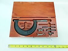 Brown Amp Sharpe No 54 0 4 Machinists Micrometer Set Amp Wooden Storage Box