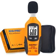 Risepro Decibel Meter Digital Sound Level Meter 30 130 Db Audio Noise