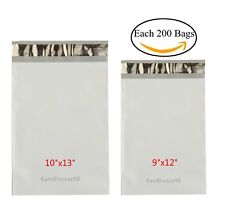 400 Each 200 9x12 10x13 Poly Mailers Shipping Envelopes Self Sealing Bags 2 Mil