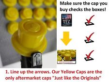 4 X New Blitz Replacement Yellow Spout Caps Fuel Gas Fits 900302 900092 900094