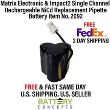 Matrix Electronic Amp Impact2 Single Channel Rechargeable Pipette Battery