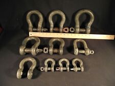 Lot Large Vintage Big Clevis Anchor Shackle Farm Ranching Bolts Crosby
