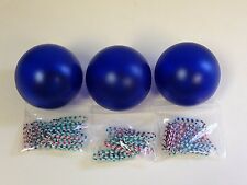 Lot Of 3 Round Magnetic Paper Clip Holder Blue
