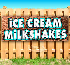 Ice Cream Milkshakes Advertising Vinyl Banner Flag Sign Many Sizes Usa