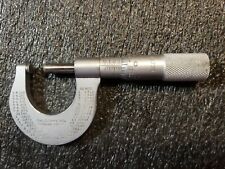 Starrett 230p Outside Micrometer Plain Thimble 0 1 0001 Withcarbide Tips
