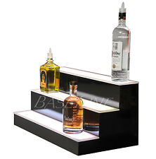 23 Led Bottle Rack Bar Shelf Three Step Home Bar Glass Display Shelving Rack