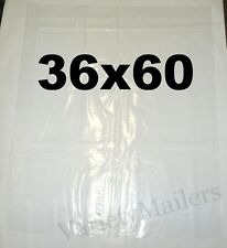10 Clear Flat Open End Plastic Bags 36x60 2 Mil Very Large Bags 36 X 60