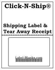 100 Usps Click N Ship With Tear Off Receipt Shipping Labels Address Barcode