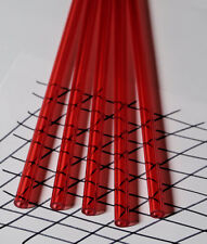 34 Od X 12 Id Clear Red Acrylic Plexiglass Lucite Tube Diameter 12 Long