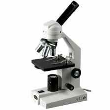 Amscope 40x 400x Student Compound Microscope Glass Optics W Metal Frame