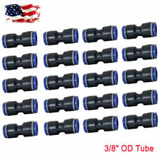 Quick 20pc 38 Od Tube Pneumatic Straight Union Push To Connect Air Fitting