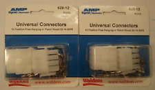 Tyco Amp 12 Position Universal Connectors 20 14awg Lot Of 2
