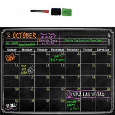 16x12 Dry Erase Magnetic Refrigerator Calendar Home Office Monthly Planner Board