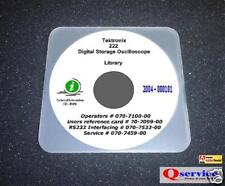 Tektronix Tek 222 Oscilloscope Manuals Library Service Operating Rs232 Cd