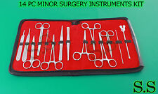 14 Pc Minor Surgery Veterinary Surgical Instruments Kit Ds 663