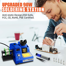 Toauto Electric Soldering Iron Station 90w Welding Tool Kit 110v Auto Sleep Usa