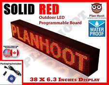 Red 38x63 Led Programmable Scrolling Sign Outdoor Water Proof