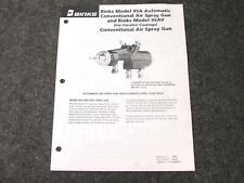 Binks 95a Automatic Conventional Air Spray Gun Parts Manual