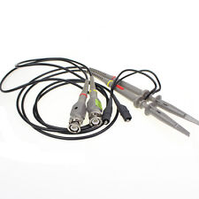 1 Pair 100mhz X10 Test Scope Probes Bnc Clip Cable For Tektronix Hp Oscilloscope