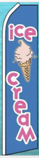 Ice Cream Flag Swooper Banner Feather Curved Top Tall Flag Free Shipping