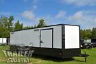 New 2022 8.5x24 V Nose Enclosed Race Ready Toy Hauler Trailer Black Out Package