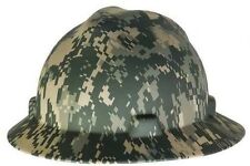 Msa 10104254 V Gard Camouflage Full Brim Hard Hat W Fastrac Ratchet Suspension