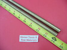 2 Pieces 716 C360 Brass Solid Round Rod 36 Long New Lathe Bar Stock H02 437