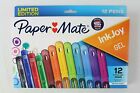12 Pack Paper Mate Ink Joy 0.7 Mm Gel Pens Assorted Colors Retractable Capped