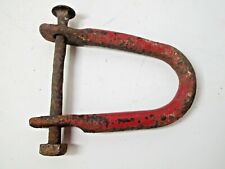 Vintage Clevis Farm Tractor Chain Rope Pulling Drawbar Pin Rigging Towing Stuck