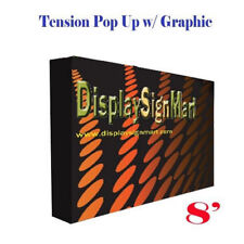 8 Pop Up With Free Printing Tension Fabric Trade Show Display Booth Frame Stand
