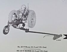 Ih Mccormick Farmall No 27 V Universal Mount Rear Sickle Bar Mower Parts Catalog