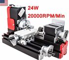 Mini Mtetal Lathe 20000rpm Powerful Motor 24w Diy Tool Metal Woodworking Machine