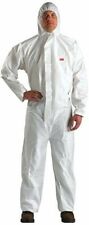 3m 4510 Hooded Protective Coverall White Chemical Hazmat Suit 3xl Painters